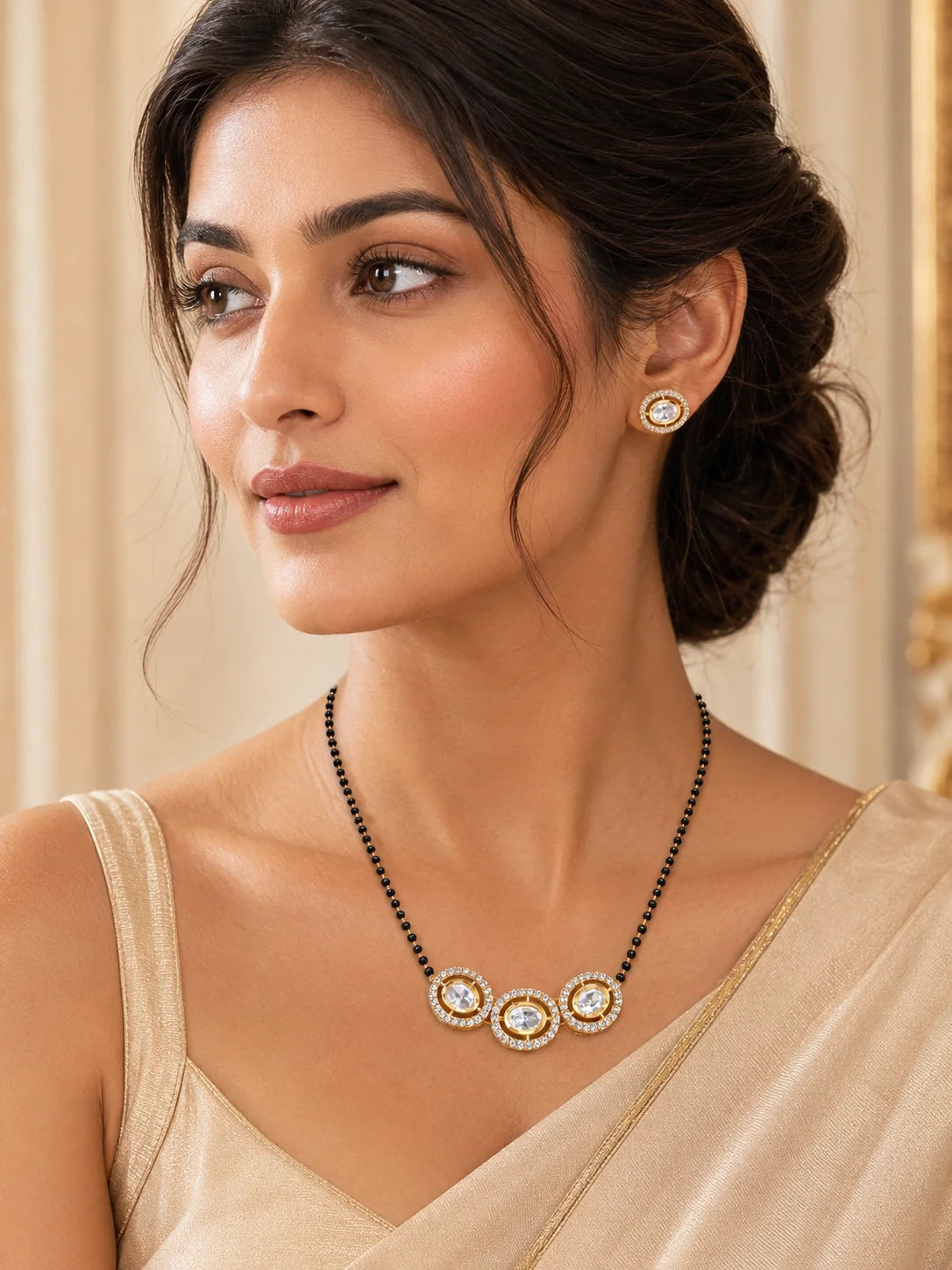 Elegant Gold Finish Mangalsutra